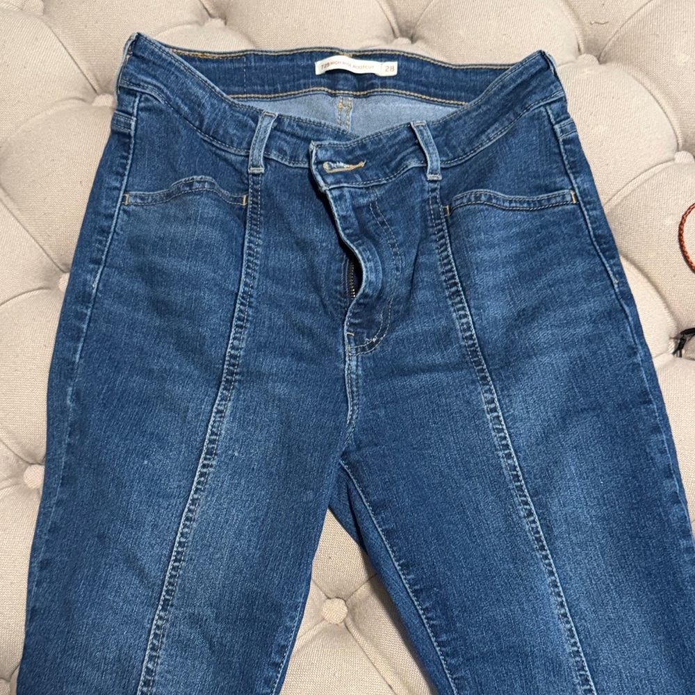 Classic Blue Straight Leg Women's Jeans